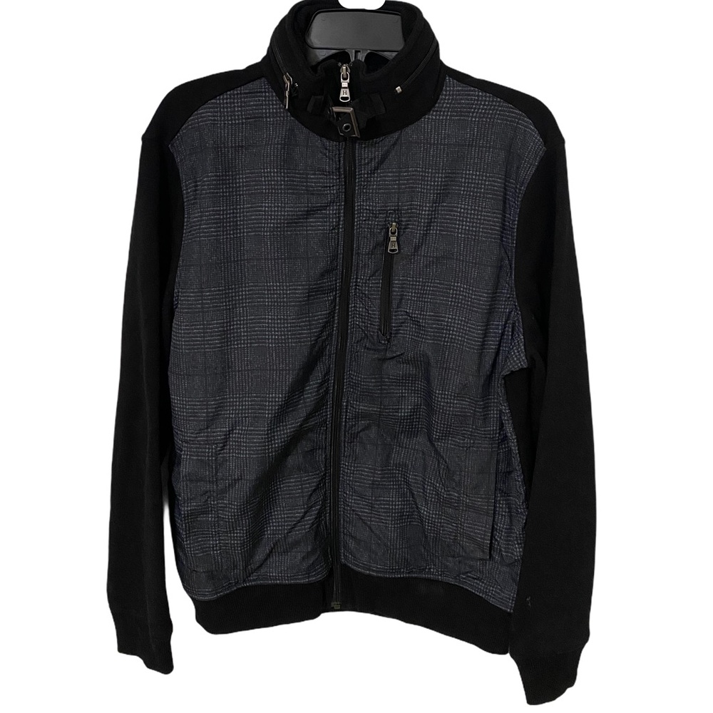 **LIKE NEW** TOMMY HILFIGER Blue & Black Bomber Jacket. Size M